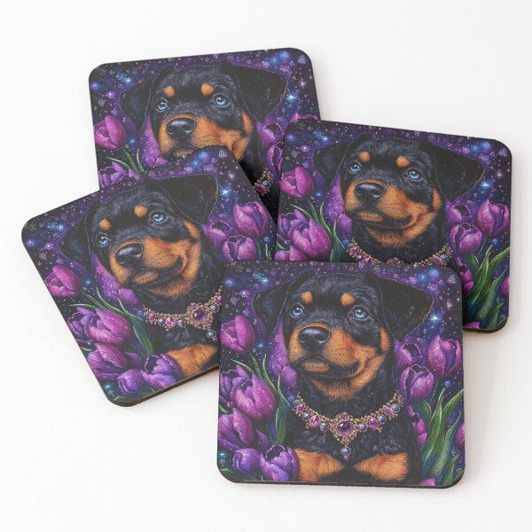 Item preview, Rottweiler In Tulip World designed and sold by Nocturne  Paws.