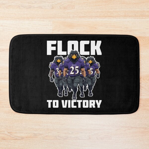 Item preview, FLOCK TO VICTORY - FOOTBALL RAVENS GIFT designed and sold by KEF Custom.