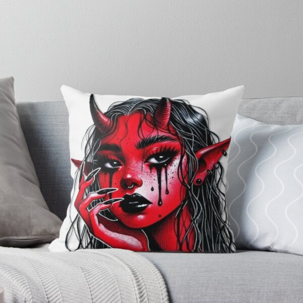 Item preview, Beautiful Red hot Devil with black tears designed and sold by SublimeFairy.