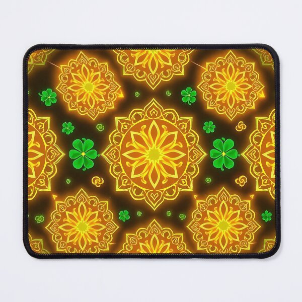 Item preview, Celtic Mandalas and shamrock Seamless Pattern designed and sold by FestivityFinds.