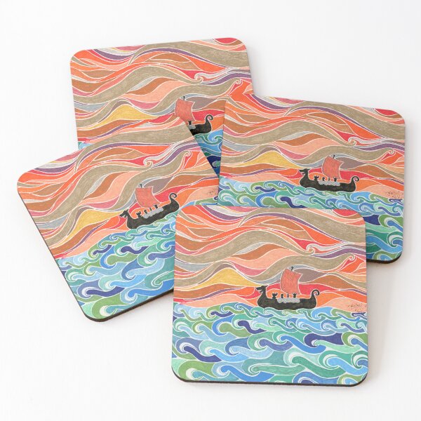 Item preview, Viking Ship at Sunset designed and sold by Betsy Phillips.