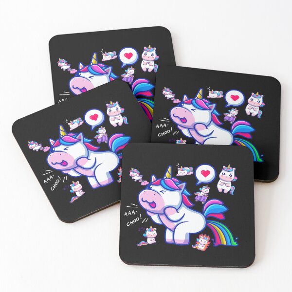 Item preview, Cute fat unicorn farting rainbow designed and sold by wesdesignshop.