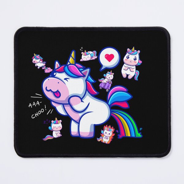 Item preview, Cute fat unicorn farting rainbow designed and sold by wesdesignshop.