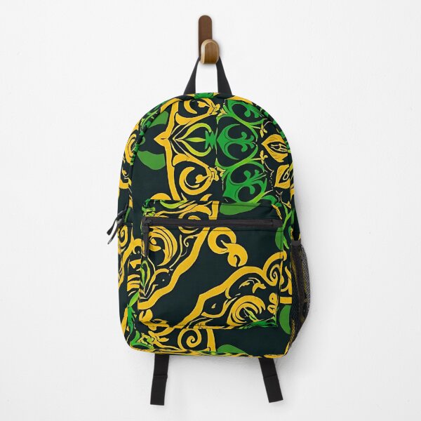 Item preview, Seamless Pattern of Celtic Mandalas, Shamrocks, and Spirals in Emerald Green and Gold designed and sold by FestivityFinds.