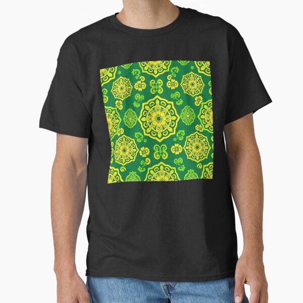 Item preview, Celtic Mandalas, Shamrocks, and Spirals in Emerald Green, and Gold designed and sold by FestivityFinds.