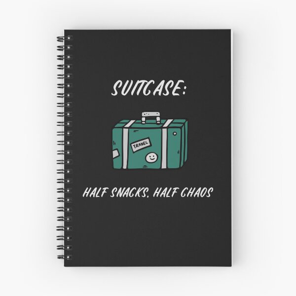 Item preview,  Suitcase: half snacks, half chaos designed and sold by nomadwanderer.