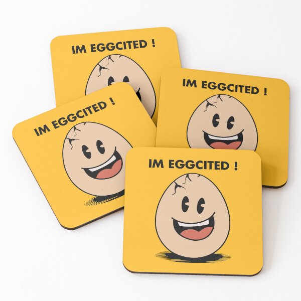 Item preview, I'm Eggcited, Easter Humor designed and sold by FlashCraft Design.