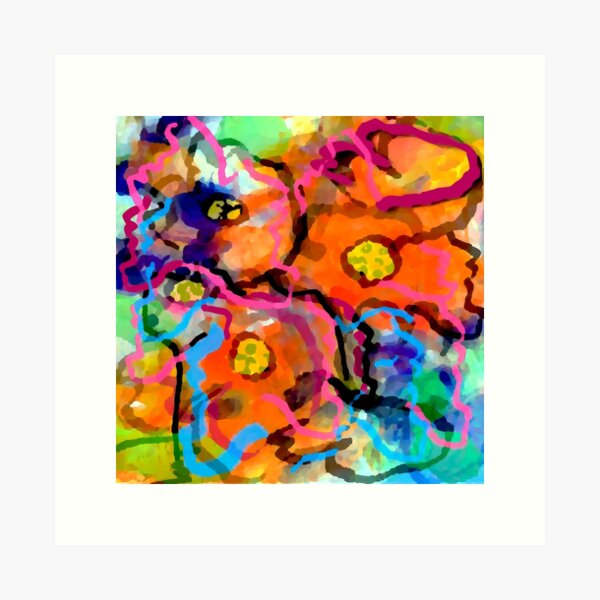 Item preview, Abstract Flowers designed and sold by ViaARTfactory.