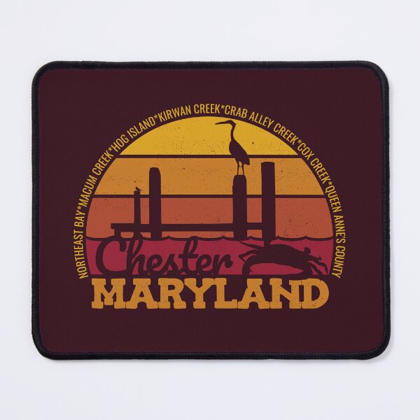 Item preview, Chester Maryland Sunset Retro Local Pride Logo designed and sold by CRHPOD20.