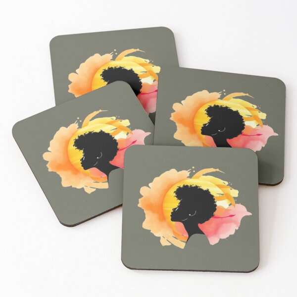 Item preview, Radiant Afro Silhouette designed and sold by DehatiCanvas.