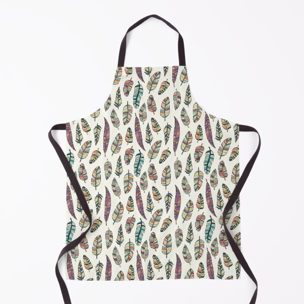 Item preview, Drawn bird feathers seamless pattern designed and sold by pixel_werk.