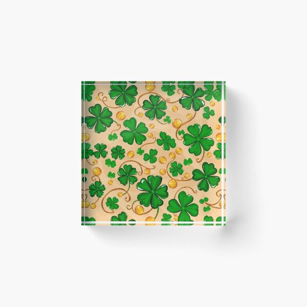Item preview, Shamrocks with Gold Coins designed and sold by FestivityFinds.