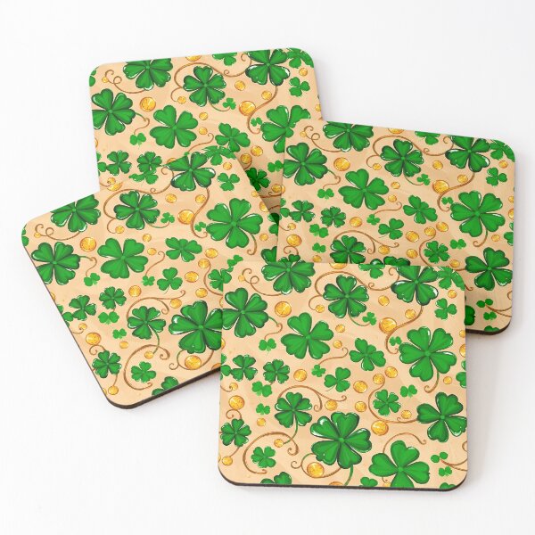 Item preview, Shamrocks with Gold Coins designed and sold by FestivityFinds.
