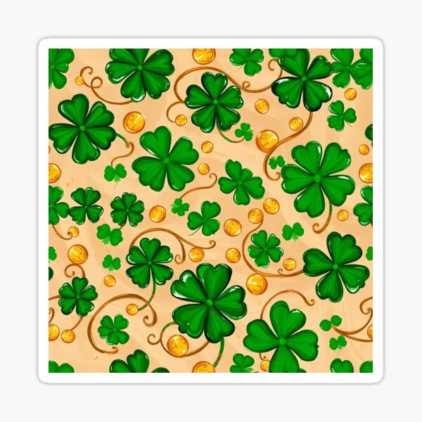 Item preview, Shamrocks with Gold Coins designed and sold by FestivityFinds.