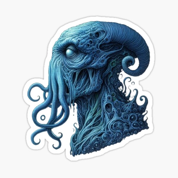 Item preview, Blue Trippy Cthulhu designed and sold by SublimeFairy.