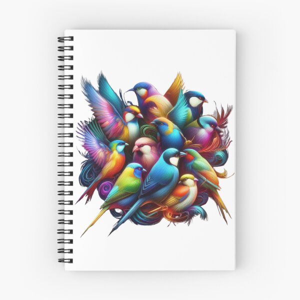 Item preview, Harmony of Colors – A Vibrant Flock of Birds ✨ designed and sold by GloriousArtSKD.