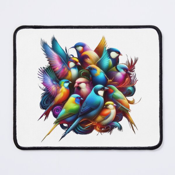 Item preview, Harmony of Colors – A Vibrant Flock of Birds ✨ designed and sold by GloriousArtSKD.