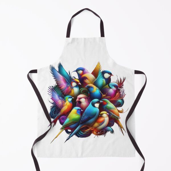 Item preview, Harmony of Colors – A Vibrant Flock of Birds ✨ designed and sold by GloriousArtSKD.