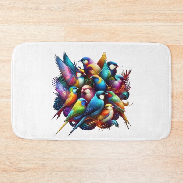 Item preview, Harmony of Colors – A Vibrant Flock of Birds ✨ designed and sold by GloriousArtSKD.