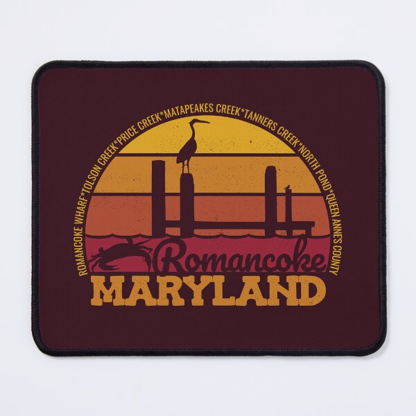 Item preview, Romancoke Maryland Sunset Retro Local Pride Logo designed and sold by CRHPOD20.