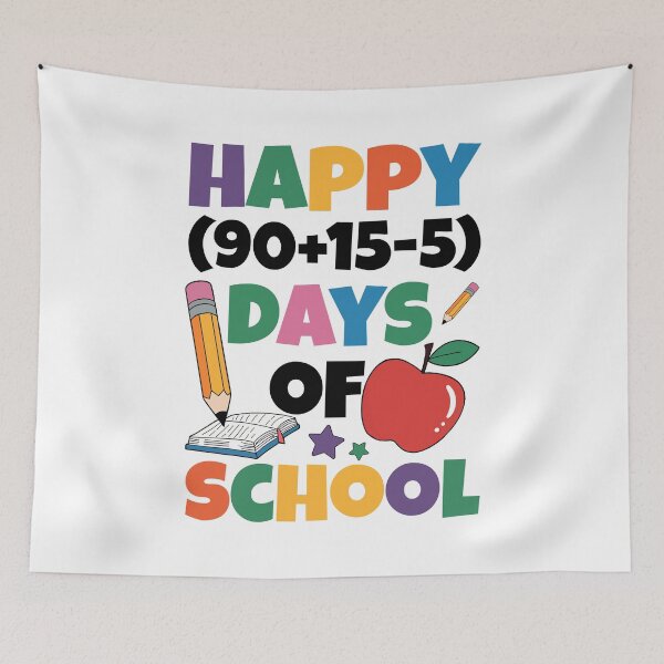 Item preview, Math Equation Happy 100 Days Of School designed and sold by Stick-Artistry.