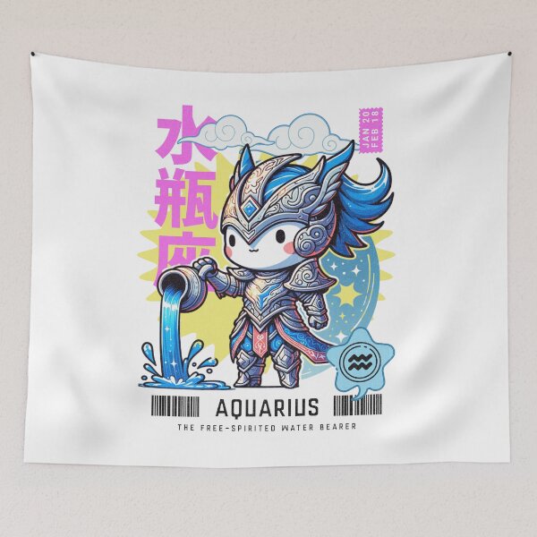 Item preview, Zodiac - Aquarius the Free Spirited Water Bearer designed and sold by 2ndSketch.