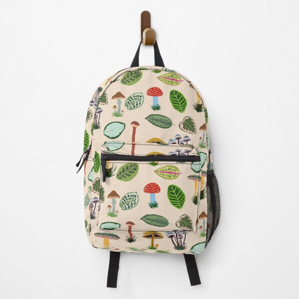 Item preview, Magic Mushrooms and Leaves Pattern designed and sold by NOTSNIW ART.
