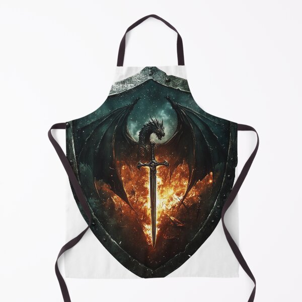 Item preview, Onyx Storm - Legendary Dragon and Flame Shield designed and sold by chi3-jp.