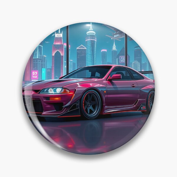 Item preview, Futuristic Nissan Silvia in the exhibition room, cyberpunk art designed and sold by Salimgor Hangaround Music.