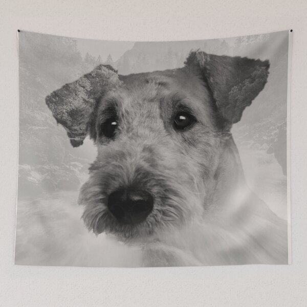 Item preview, Airedale Terrier Double Exposure designed and sold by k9printart.