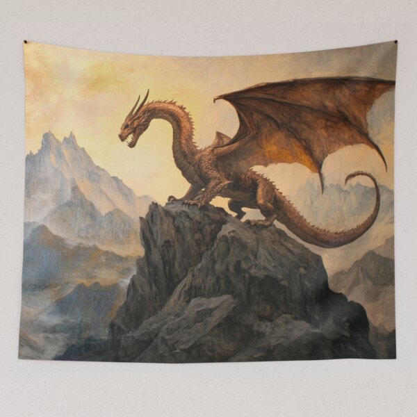 Item preview, Epic Dragon Mountains Sunset  designed and sold by GrinGalore.
