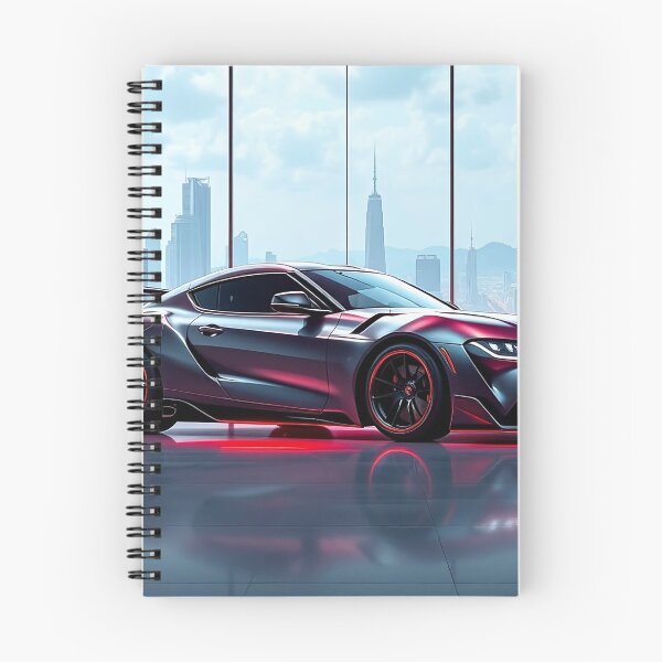 Item preview, Modern tuned Toyota Supra in the showroom with city silhouette designed and sold by Salimgor Hangaround Music.