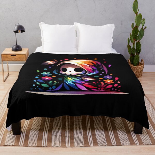 Item preview, Kawaii Watercolor Rainbow Grim Reaper designed and sold by 2ndSketch.
