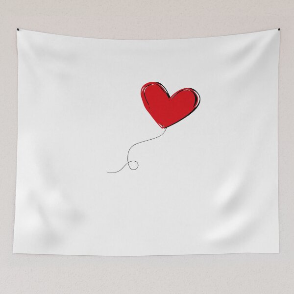 Item preview, Heart printed design| valentines day | special|gift | red heart | red balloon| heart shaped | heart shape balloon designed and sold by Kaivinaikadhaigal.