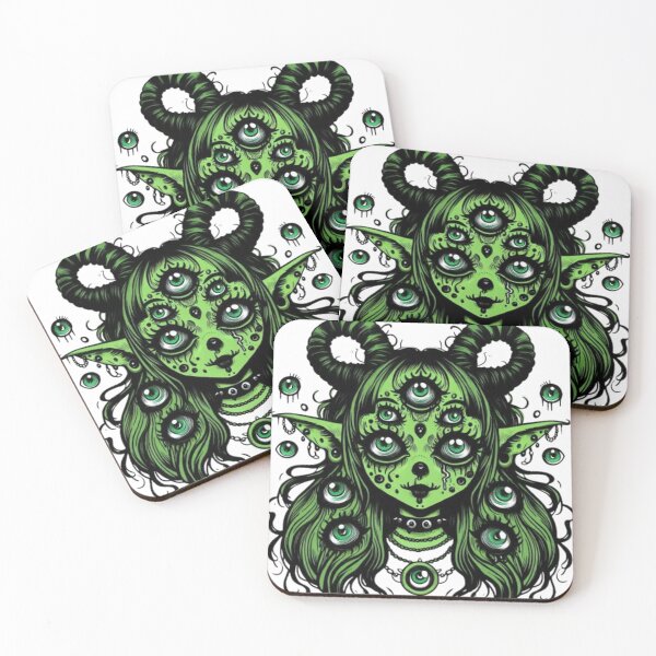 Item preview, Green demon Zombie Girl designed and sold by SublimeFairy.