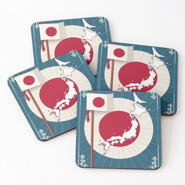 Item preview, Japan Flag Map designed and sold by erkinmaddison.
