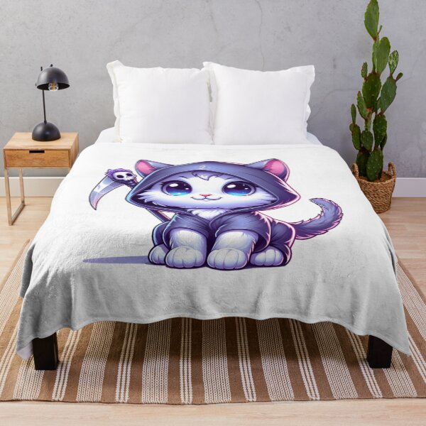 Item preview, Kawaii Kitten Grim Reaper designed and sold by 2ndSketch.