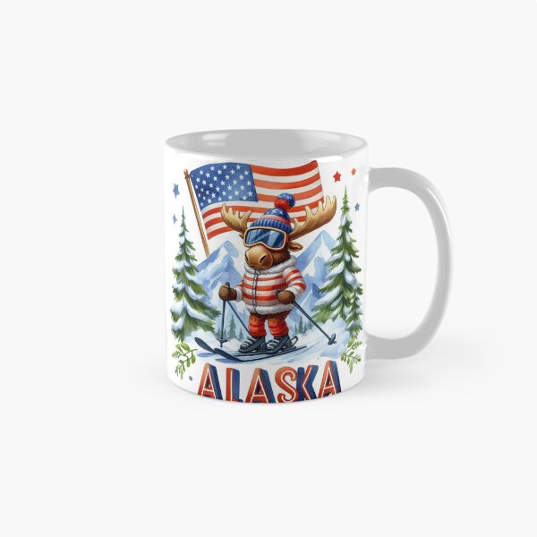 Item preview, Alaska Ski Moose designed and sold by erkinmaddison.