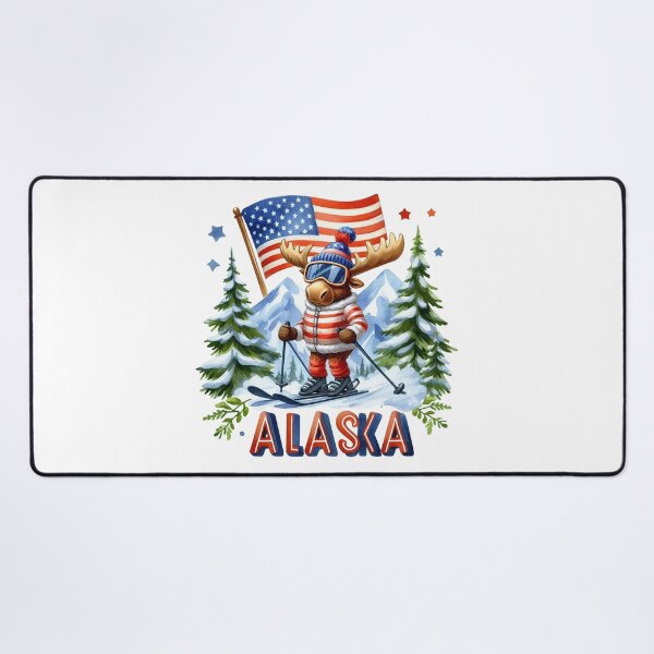 Item preview, Alaska Ski Moose designed and sold by erkinmaddison.