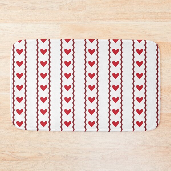 Item preview, Heart Columns with Wavy Line Wallpaper Valentine Pattern designed and sold by Deanmindvortex.