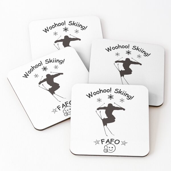 Item preview, Woohoo Skiing! FAFO - for those who learn the hard way			 			 designed and sold by Valentin Zdravkov.
