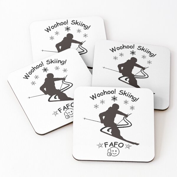 Item preview, Woohoo Skiing! FAFO - for those who learn the hard way			 			 designed and sold by Valentin Zdravkov.