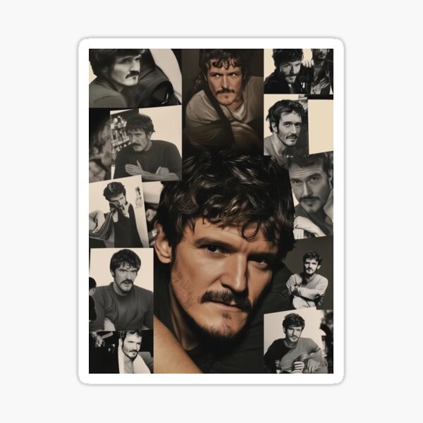 Item preview, Pedro Pascal photo collage designed and sold by AIEngine.