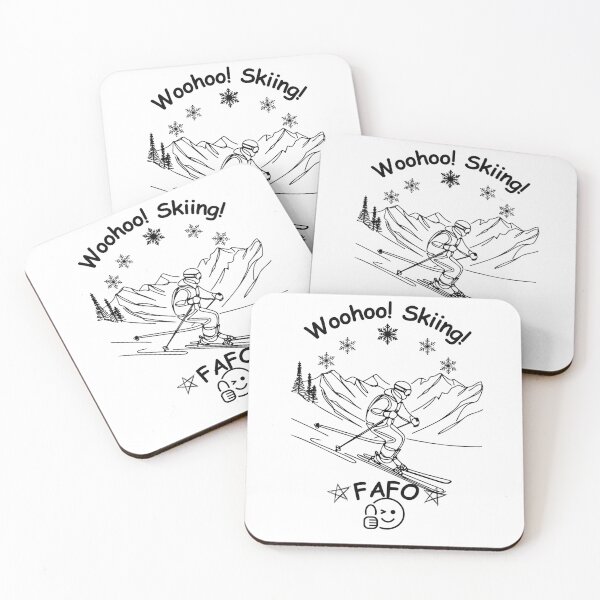 Item preview, Woohoo Skiing! FAFO - for those who learn the hard way			 			 designed and sold by Valentin Zdravkov.