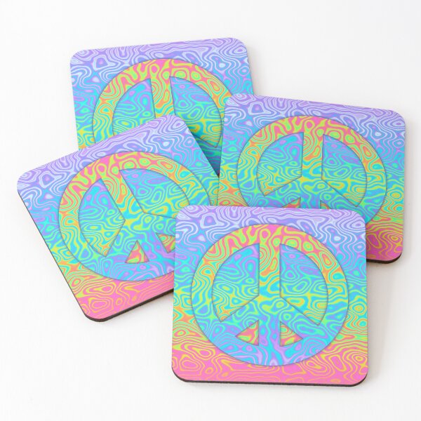 Item preview, Gradient Peace Symbol - Vibrant Color Transition Design designed and sold by CreaTwinkles.
