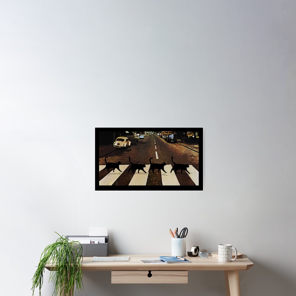 4 NINJA CATS Poster