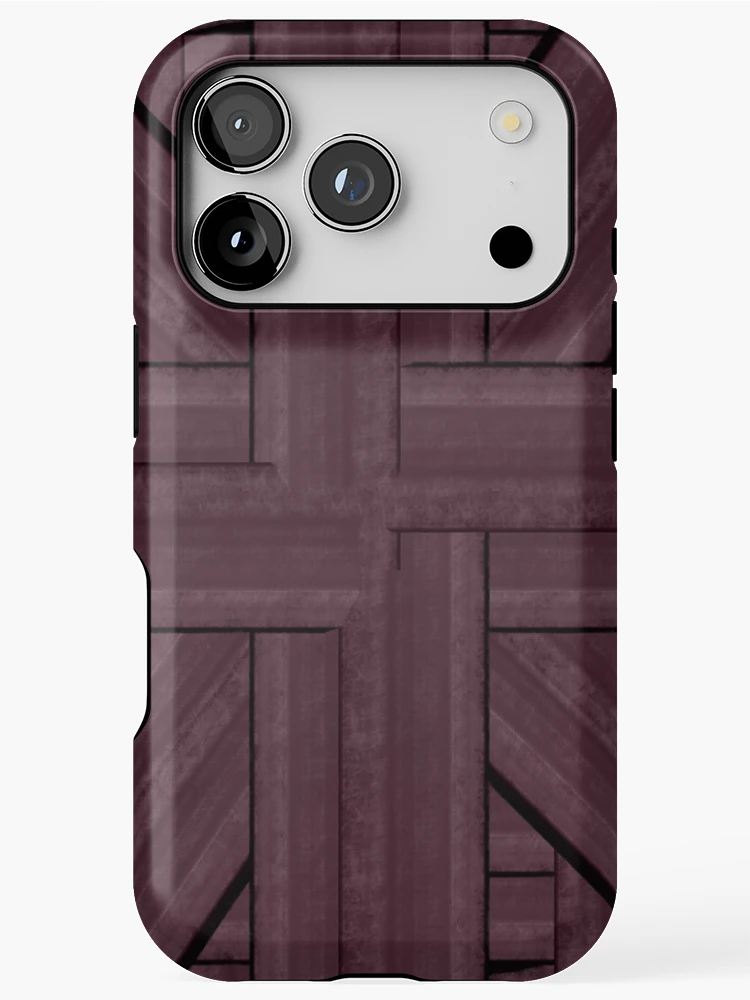Thumbnail 1 of 4, iPhone Case, Thread Pattern Maroon designed and sold by Senthamizh.