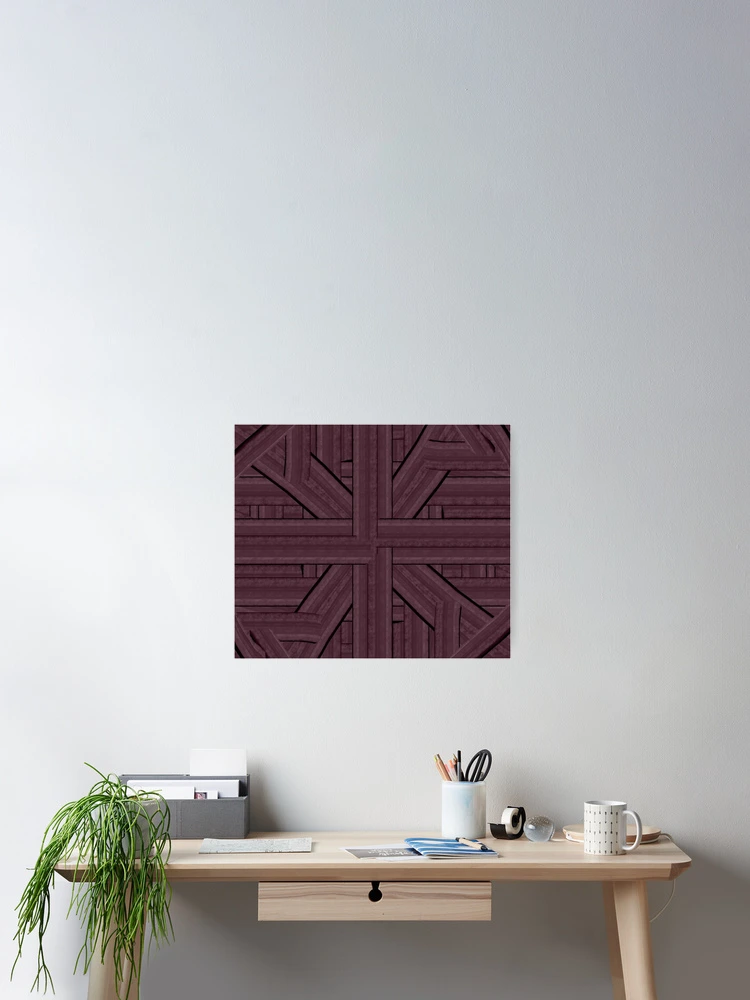 Thumbnail 2 of 3, Poster, Thread Pattern Maroon  designed and sold by Senthamizh.