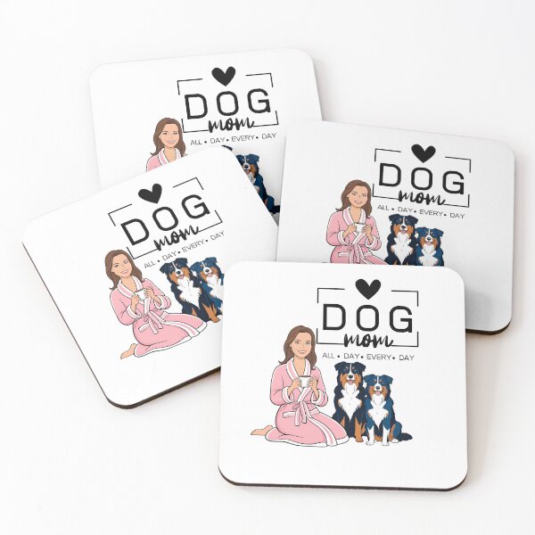 Item preview, Dog Mom All Day Every Day – Cozy Morning with an Australian Shepherd designed and sold by GoodyPaws.