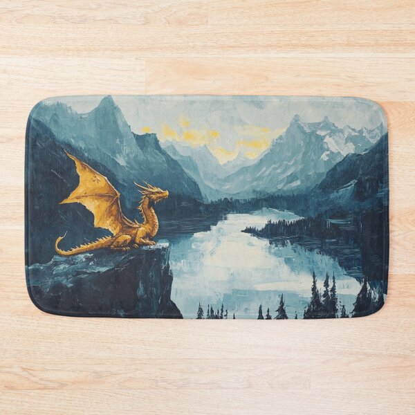 Item preview, Gold Dragon Mountains designed and sold by GrinGalore.